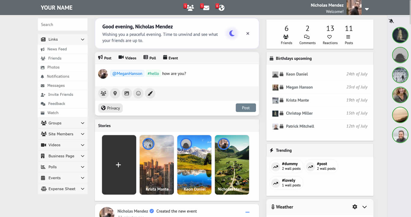 Social Theme